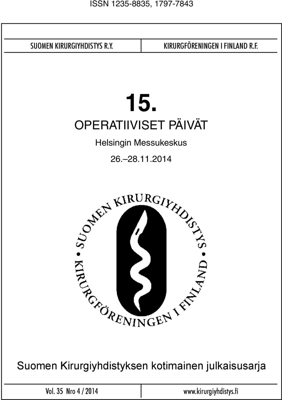 OPERATIIVISET PÄIVÄT Helsingin Messukeskus 26. 28.11.