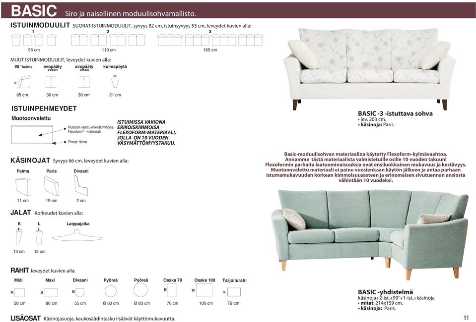 kulmapöytä vasen oikea 56 85 cm 30 cm 30 cm 21 cm ISTUINPEHMEYDET Muotoonvalettu Muotoon valettu erikoiskimmoisa R Flexoform -materiaali Pinnat: Harso ISTUIMISSA VAKIONA ERIKOISKIMMOISA