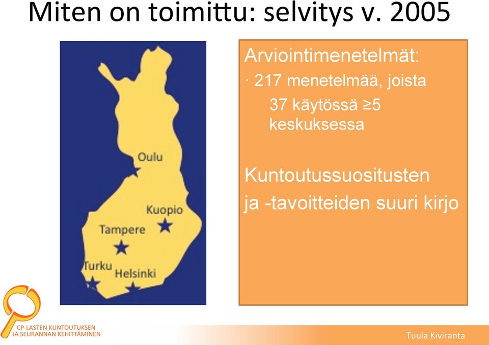 menetelmää, joista 37 käytössä 5