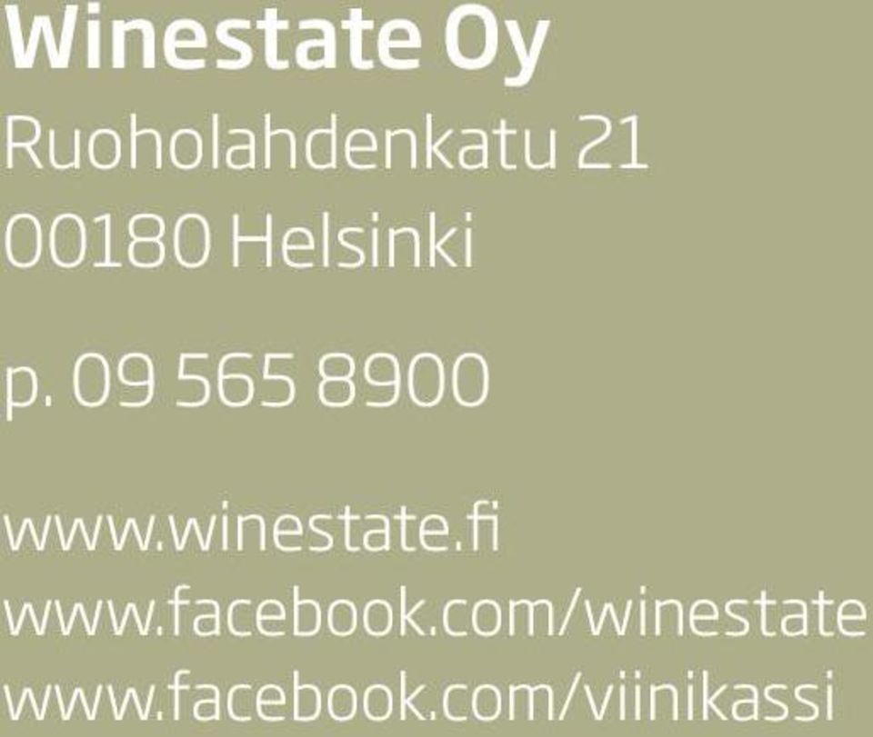 winestate.fi www.facebook.