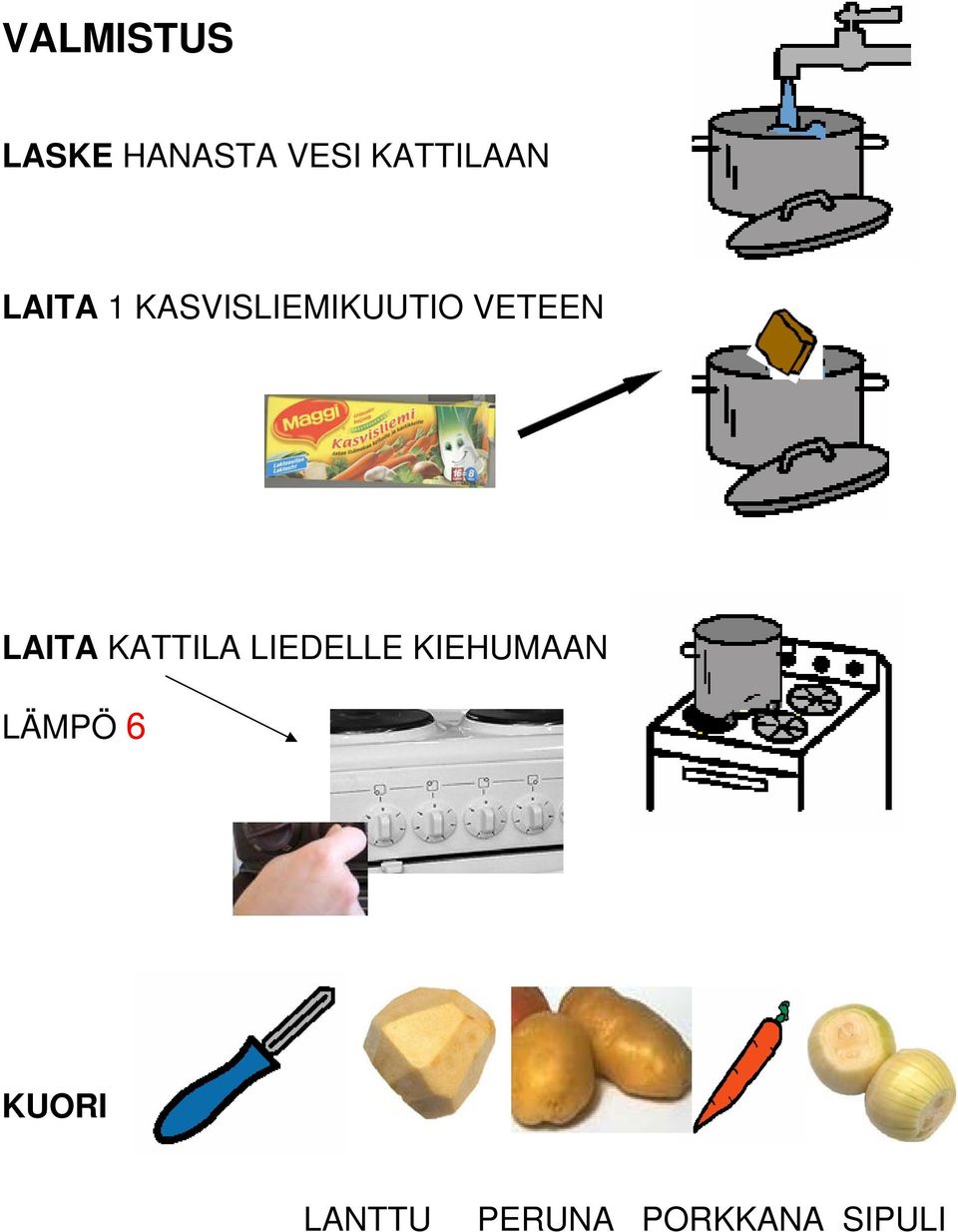 VETEEN LAITA KATTILA LIEDELLE