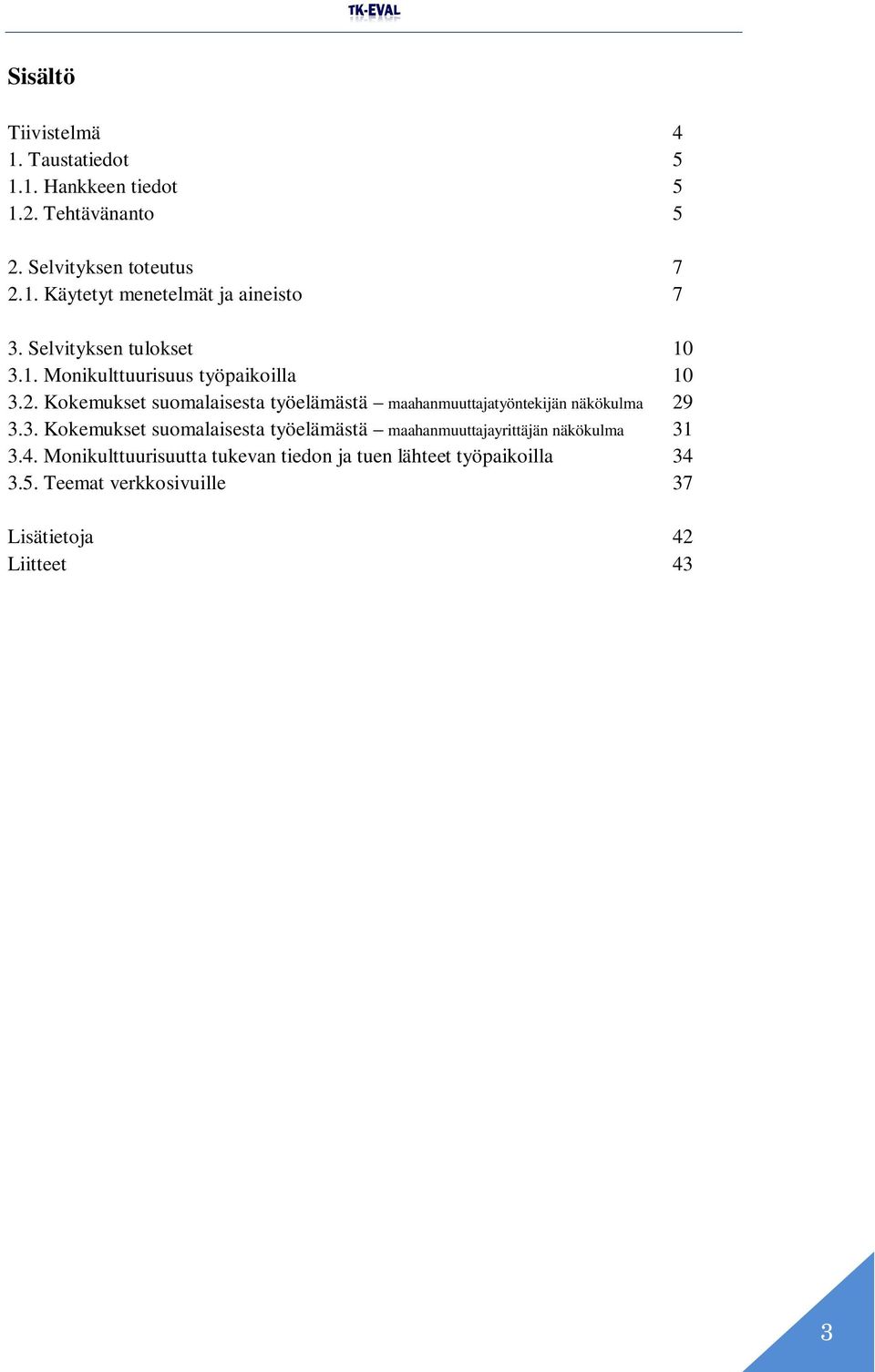 Kokemukset suomalaisesta työelämästä maahanmuuttajatyöntekijän näkökulma 29 3.