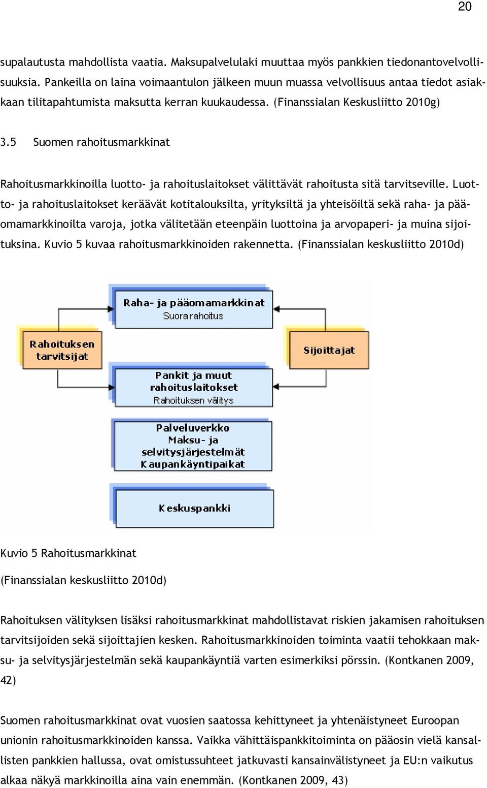 5 Suomen rahoitusmarkkinat Rahoitusmarkkinoilla luotto- ja rahoituslaitokset välittävät rahoitusta sitä tarvitseville.