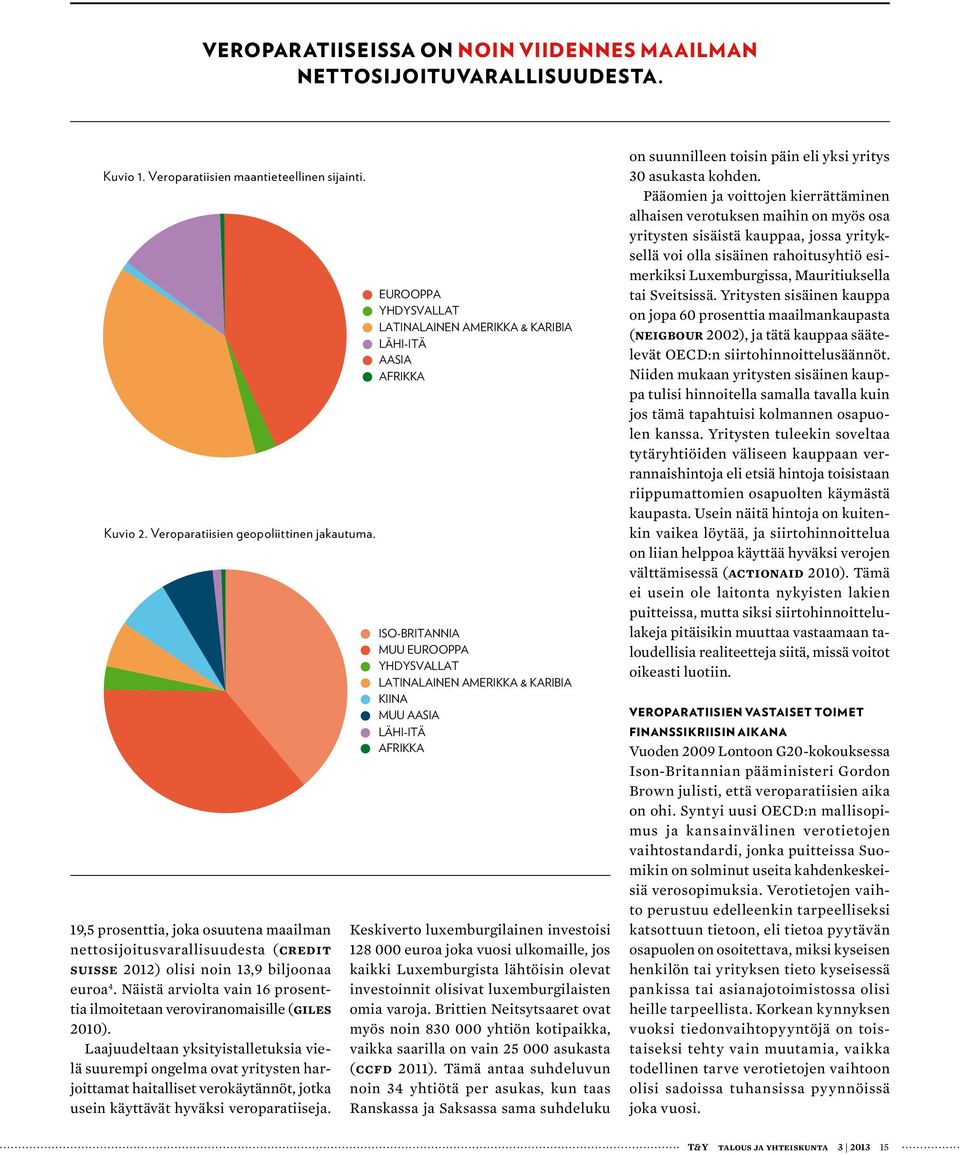 Näistä arviolta vain 16 prosenttia ilmoitetaan veroviranomaisille (Giles 2010).