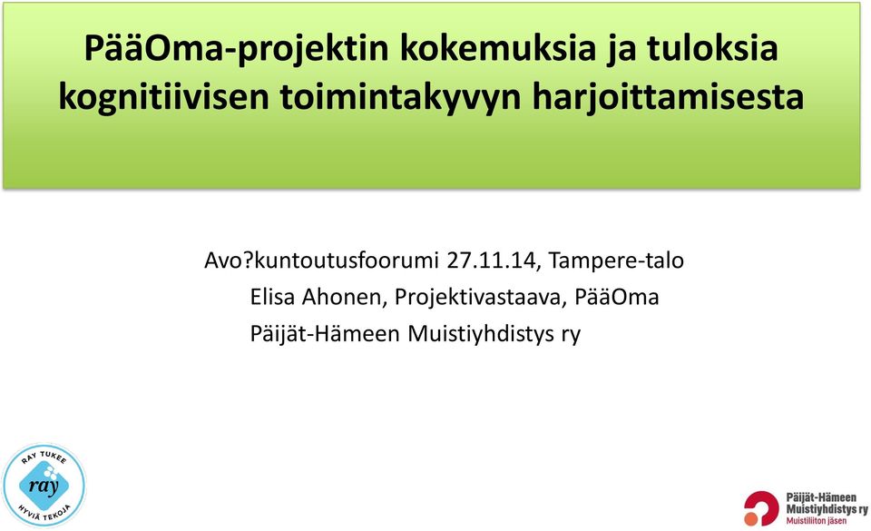 kuntoutusfoorumi 27.11.