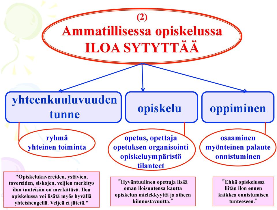 Veljeä ei jätetä.