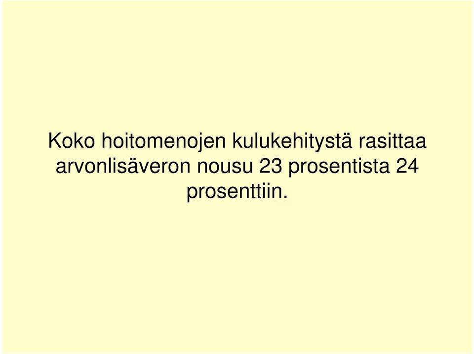 arvonlisäveron nousu