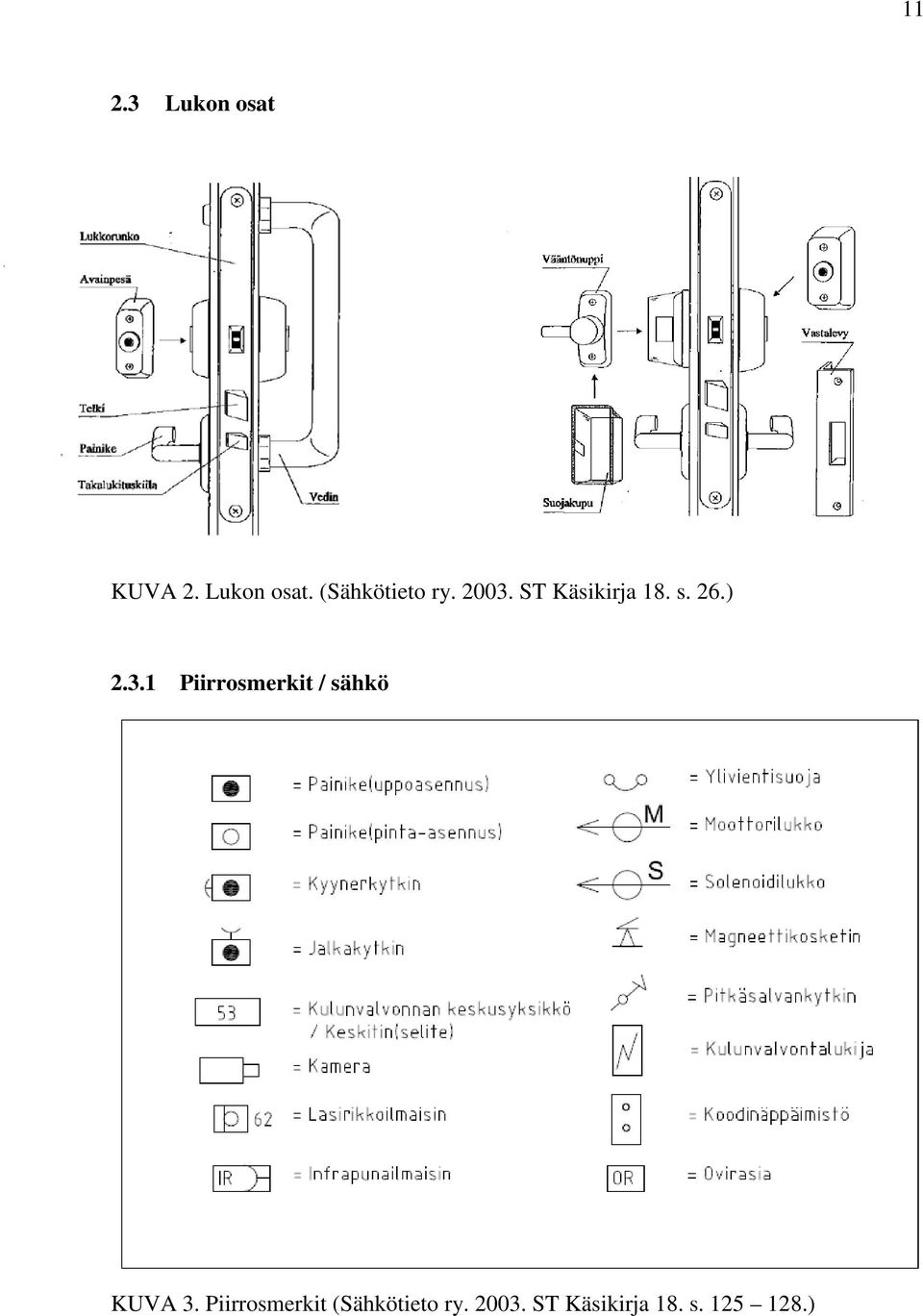 Piirrosmerkit (Sähkötieto ry. 2003.