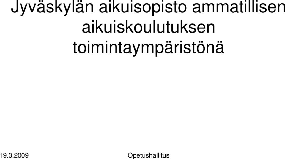 ammatillisen