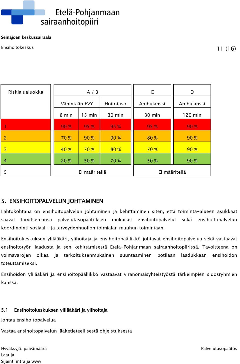 ENSIHOITOPALVELUN JOHTAMINEN Lähtökohtana on ensihoitopalvelun johtaminen ja kehittäminen siten, että toiminta-alueen asukkaat saavat tarvitsemansa palvelutasopäätöksen mukaiset ensihoitopalvelut