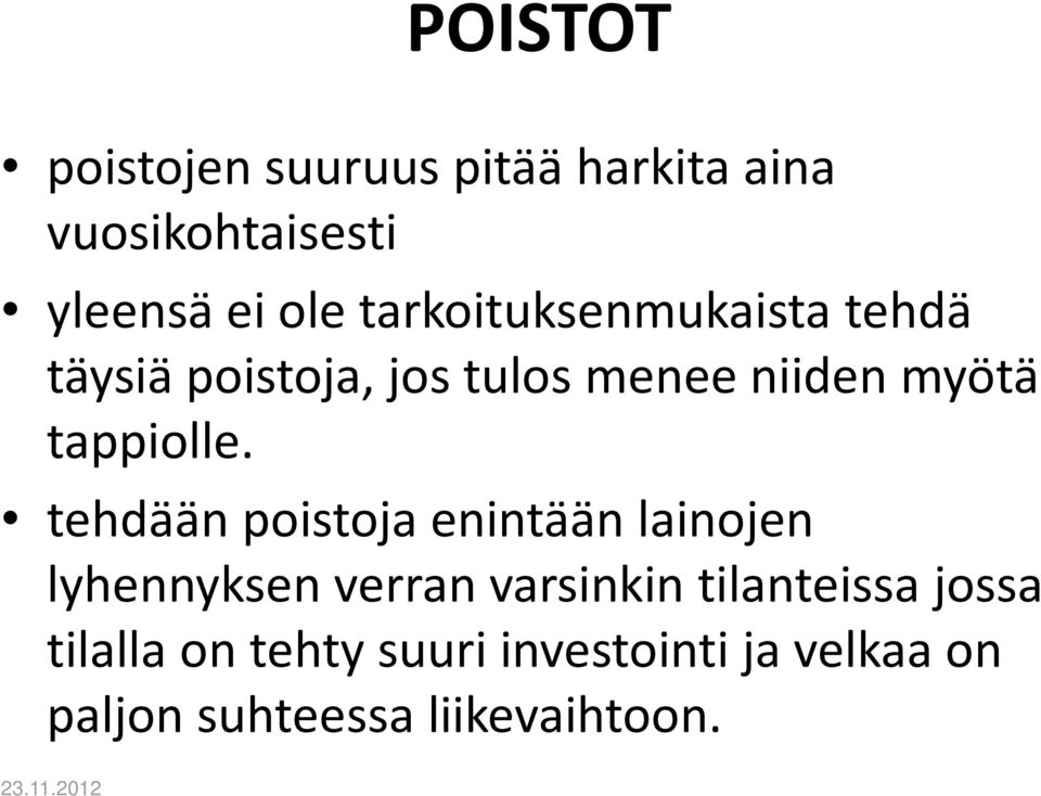 tappiolle.