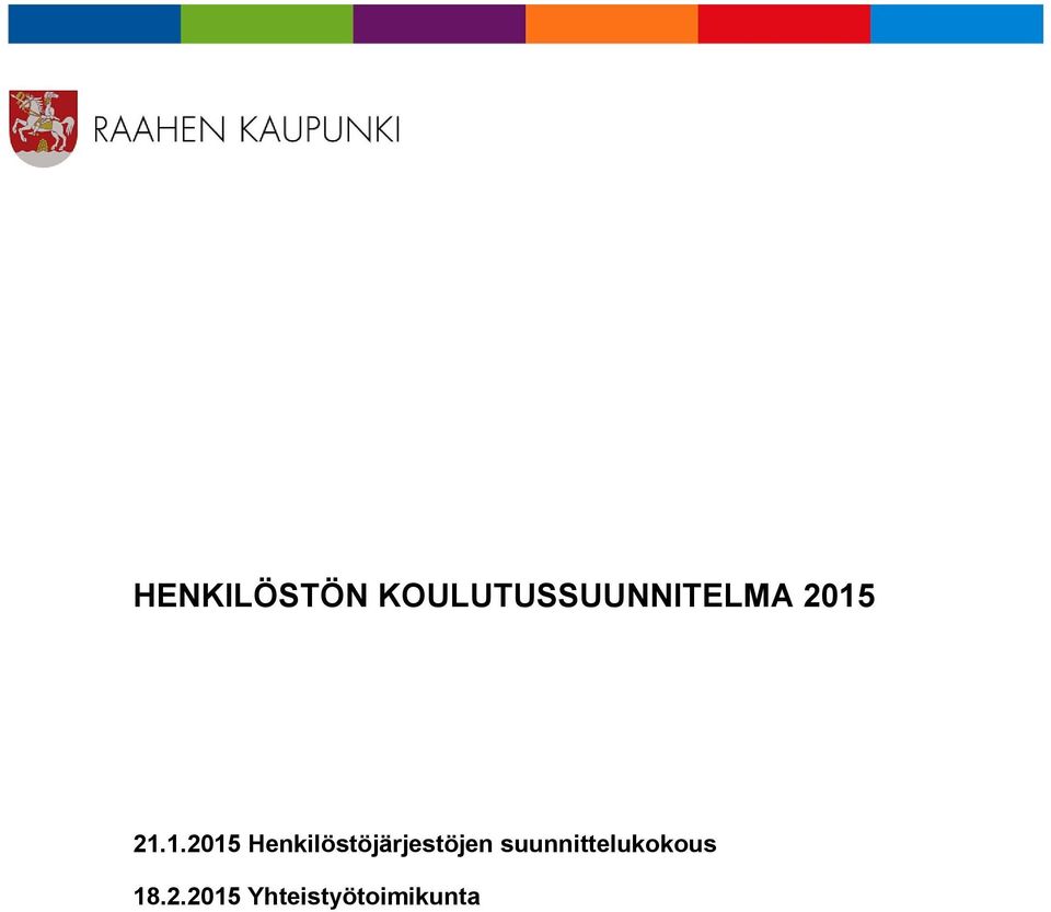 1.2015 Henkilöstöjärjestöjen