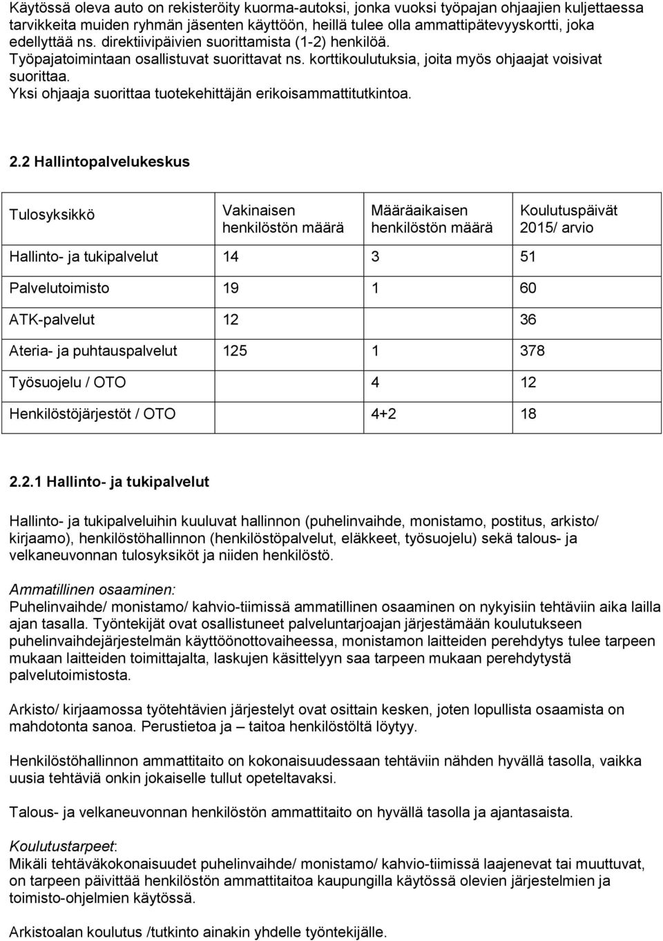 Yksi ohjaaja suorittaa tuotekehittäjän erikoisammattitutkintoa. 2.