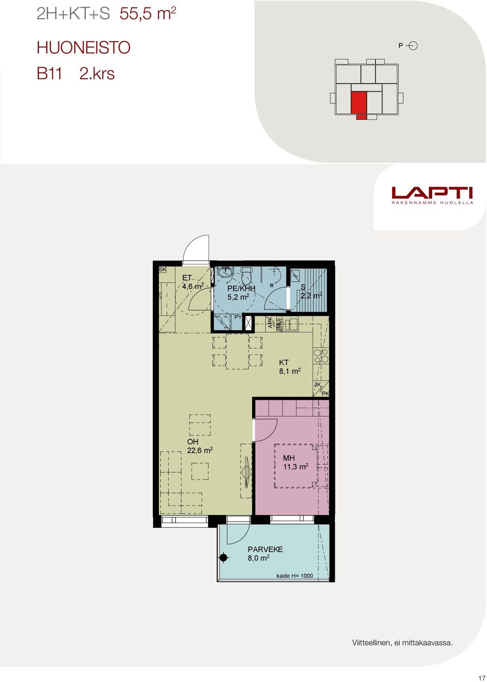 kaide H= 900 11 10 9 8 7 K 4,6 m 2 E/KHH 5,2 m