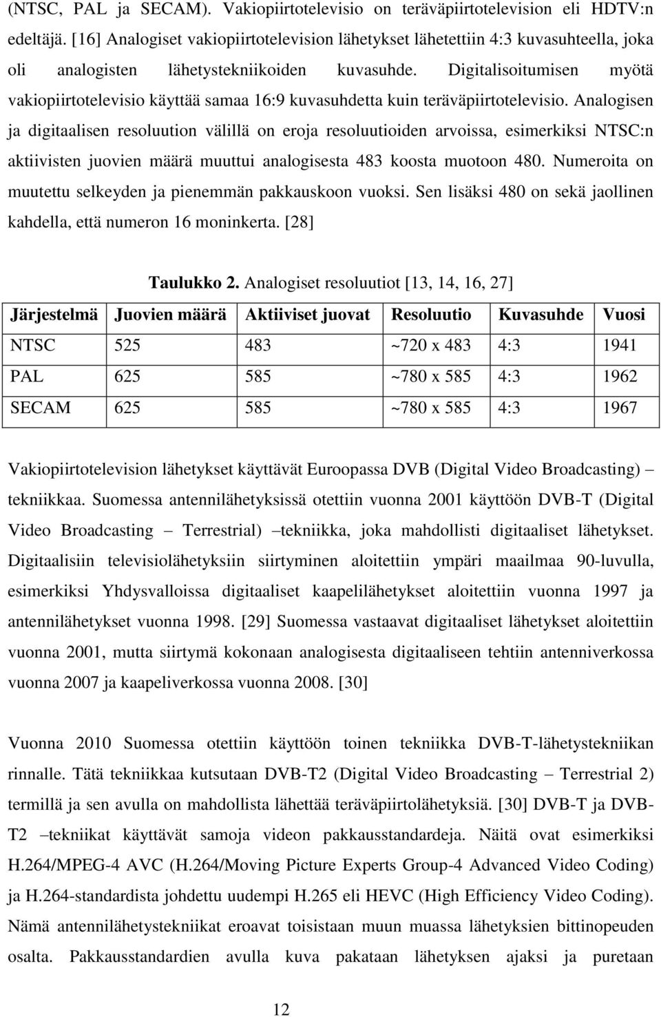 Digitalisoitumisen myötä vakiopiirtotelevisio käyttää samaa 16:9 kuvasuhdetta kuin teräväpiirtotelevisio.