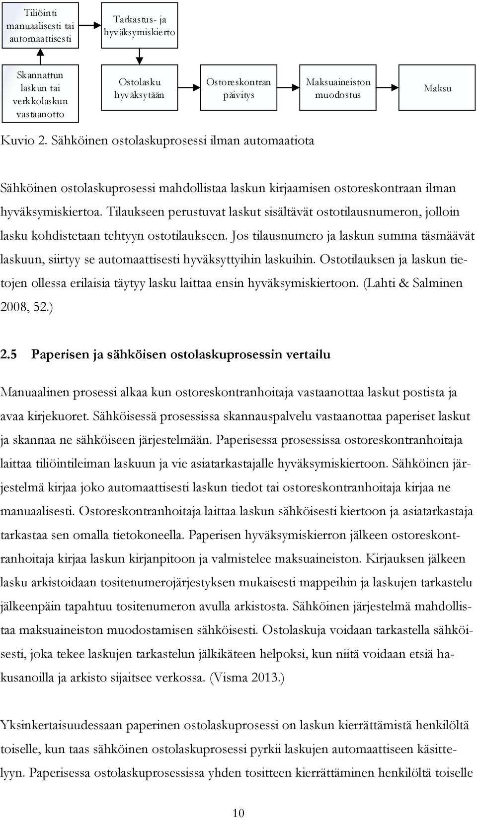 Tilaukseen perustuvat laskut sisältävät ostotilausnumeron, jolloin lasku kohdistetaan tehtyyn ostotilaukseen.