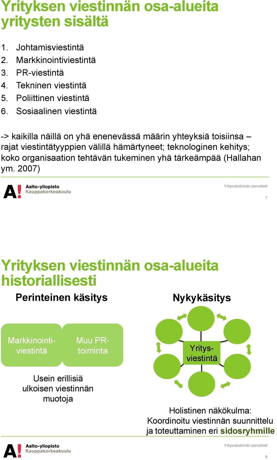 organisaation tehtävän tukeminen yhä tärkeämpää (Hallahan ym.