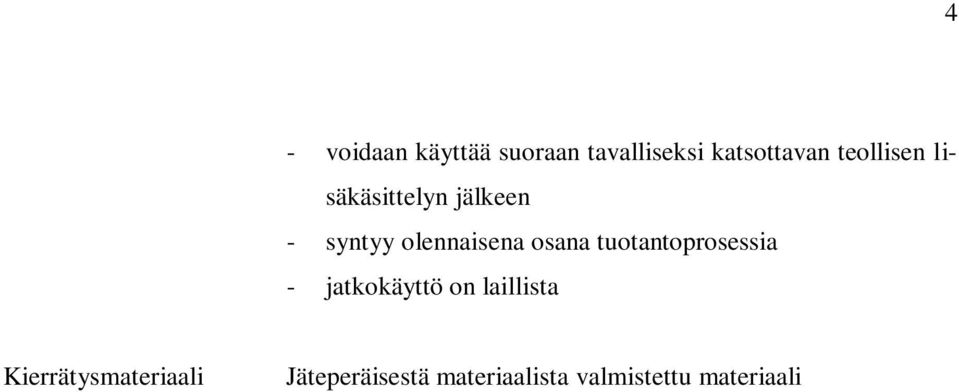 osana tuotantoprosessia - jatkokäyttö on laillista