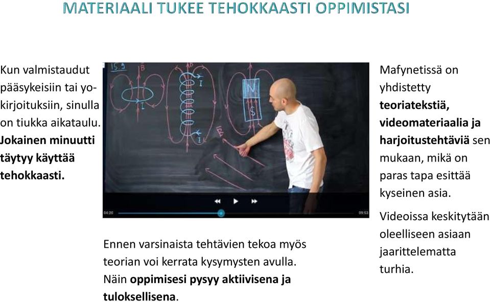 Ennen varsinaista tehtävien tekoa myös teorian voi kerrata kysymysten avulla.