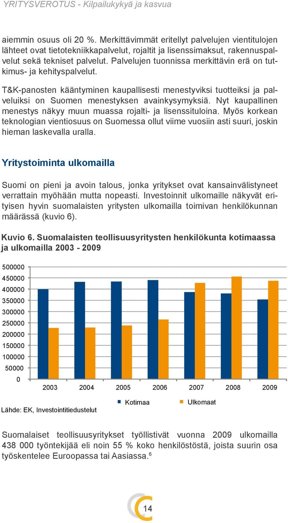 Nyt kaupallinen menestys näkyy muun muassa rojalti- ja lisenssituloina. Myös korkean teknologian vientiosuus on Suomessa ollut viime vuosiin asti suuri, joskin hieman laskevalla uralla.