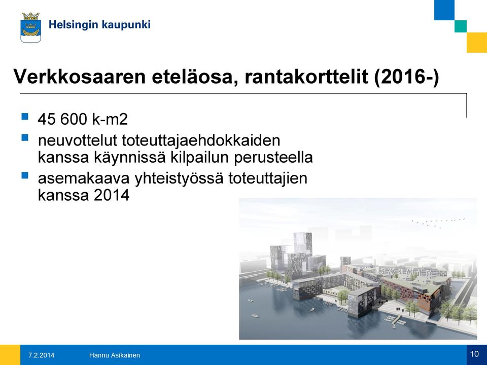 käynnissä kilpailun perusteella asemakaava