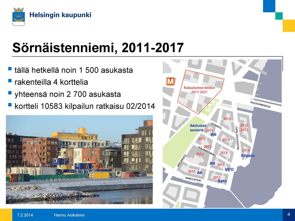 asukasta kortteli 10583 kilpailun ratkaisu 02/2014