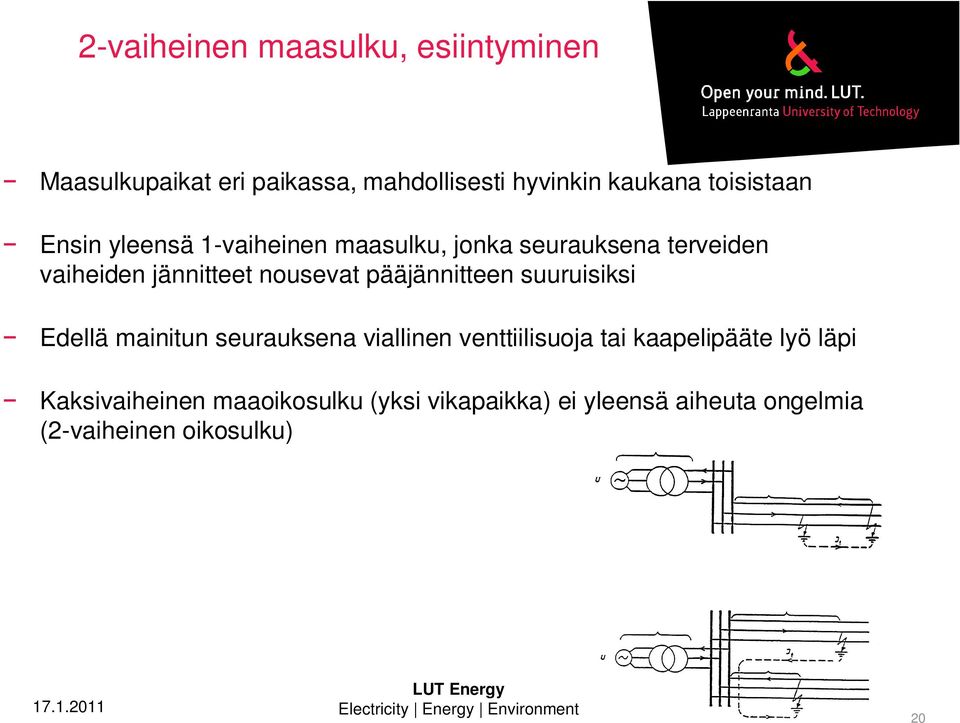 nousevat pääjännitteen suuruisiksi Edellä mainitun seurauksena viallinen venttiilisuoja tai