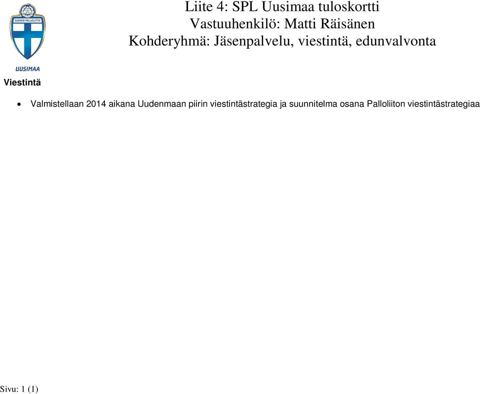 fi:n kanssa Muun sähköisen viestinnän kehittäminen (some, e-lehdet, muut) Kaupunkilehtiyhteistyön jatkaminen Lehtiyhtymä Oy:n kanssa 90minuuttia lehti ilmestyy kaksi kertaa vuoden aikana