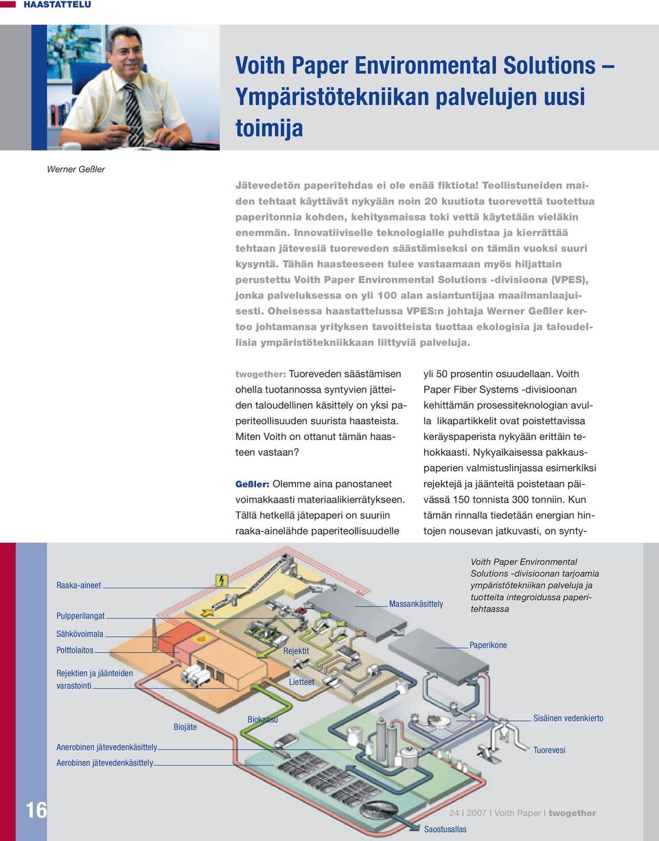 Innovatiiviselle teknologialle puhdistaa ja kierrättää tehtaan jätevesiä tuoreveden säästämiseksi on tämän vuoksi suuri kysyntä.