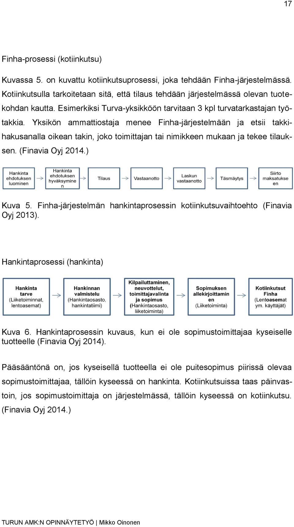 Yksikön ammattiostaja menee Finha-järjestelmään ja etsii takkihakusanalla oikean takin, joko toimittajan tai nimikkeen mukaan ja tekee tilauksen. (Finavia Oyj 2014.) Kuva 5.