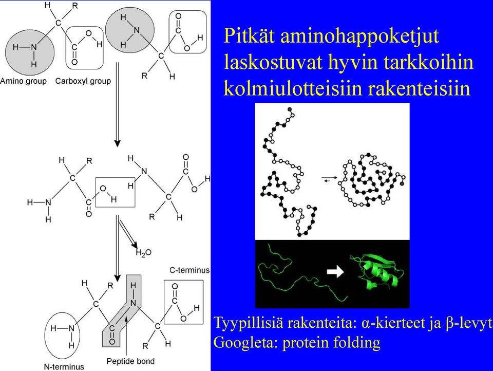 rakenteisiin Tyypillisiä rakenteita: