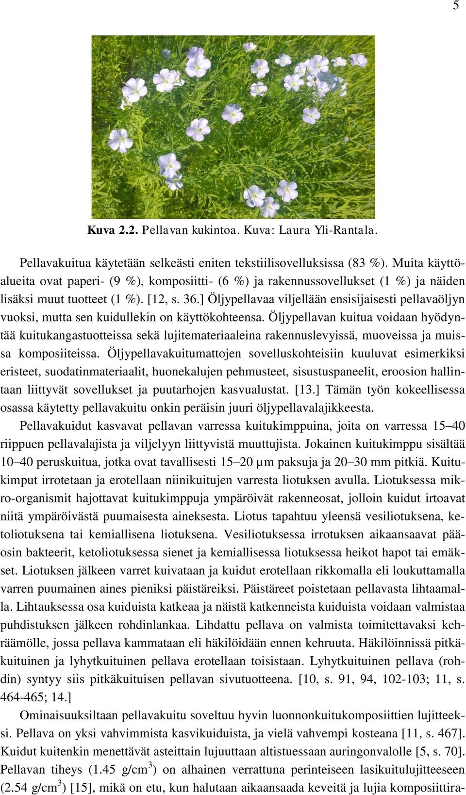 ] Öljypellavaa viljellään ensisijaisesti pellavaöljyn vuoksi, mutta sen kuidullekin on käyttökohteensa.