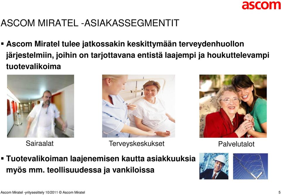 houkuttelevampi tuotevalikoima Sairaalat Terveyskeskukset Palvelutalot