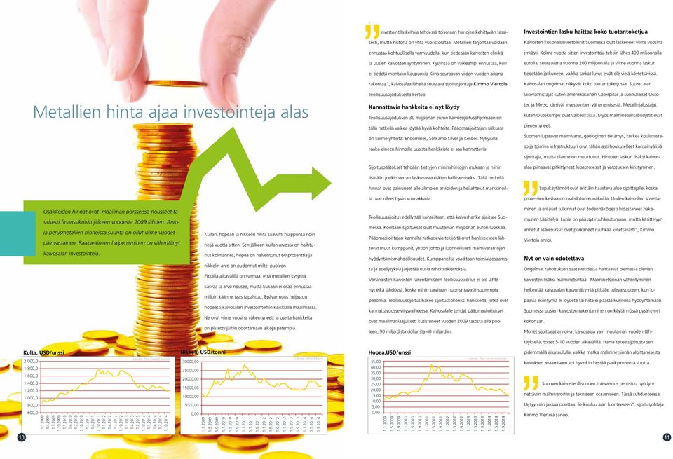 Kysyntää on vaikeampi ennustaa, kun ei tiedetä montako kaupunkia Kiina seuraavan viiden vuoden aikana rakentaa, kaivosalaa läheltä seuraava sijoitusjohtaja Kimmo Viertola Teollisuussijoituksesta