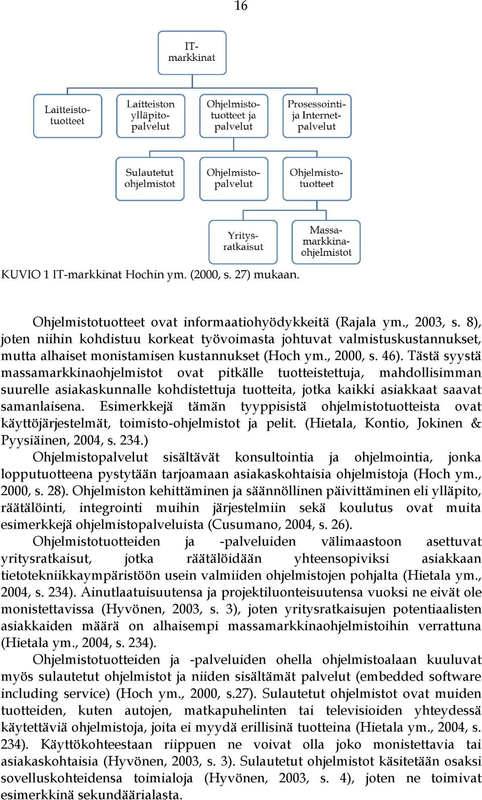 Tästä syystä massamarkkinaohjelmistot ovat pitkälle tuotteistettuja, mahdollisimman suurelle asiakaskunnalle kohdistettuja tuotteita, jotka kaikki asiakkaat saavat samanlaisena.