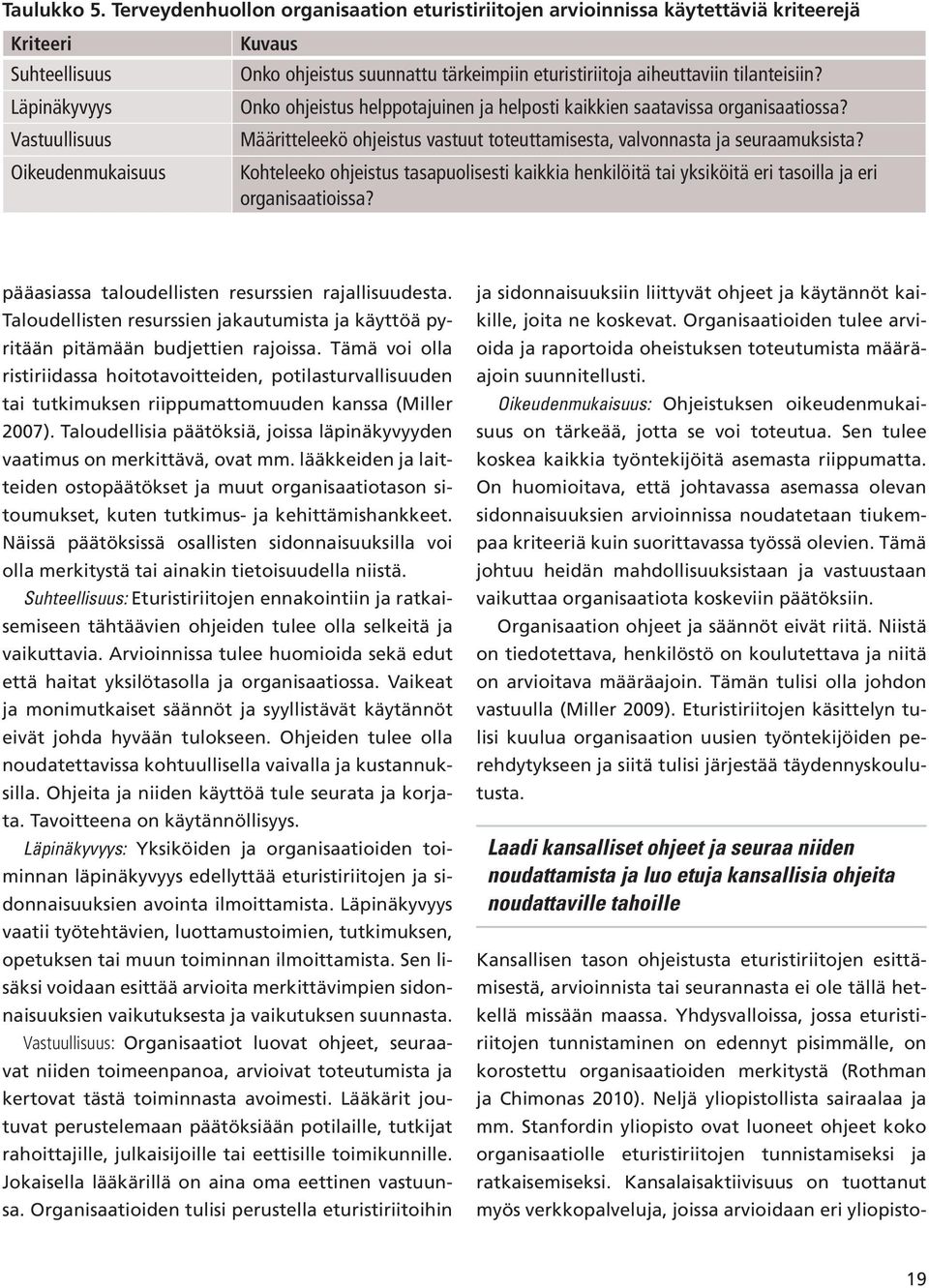 eturistiriitoja aiheuttaviin tilanteisiin? Onko ohjeistus helppotajuinen ja helposti kaikkien saatavissa organisaatiossa?