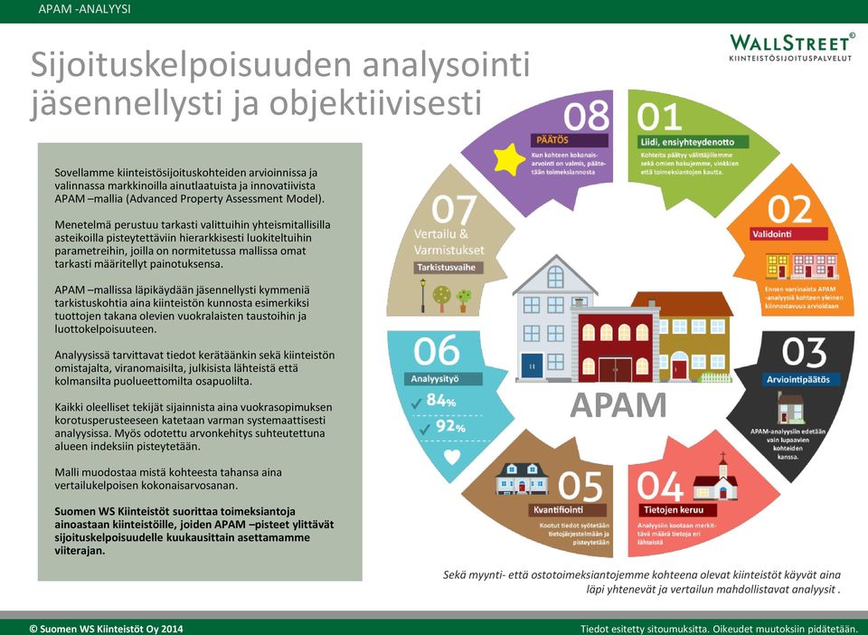 Menetelmä perustuu tarkasti valittuihin yhteismitallisilla asteikoilla pisteytettäviin hierarkkisesti luokiteltuihin parametreihin, joilla on normitetussa mallissa omat tarkasti määritellyt