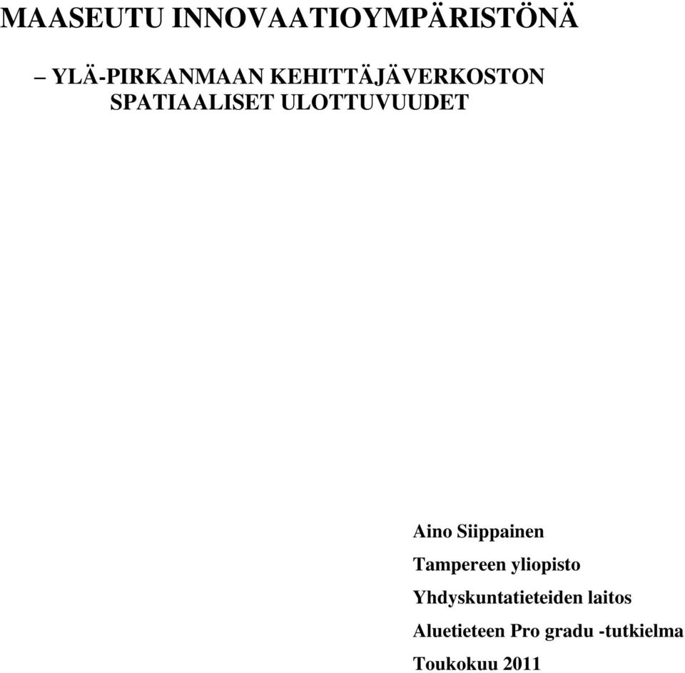 Siippainen Tampereen yliopisto