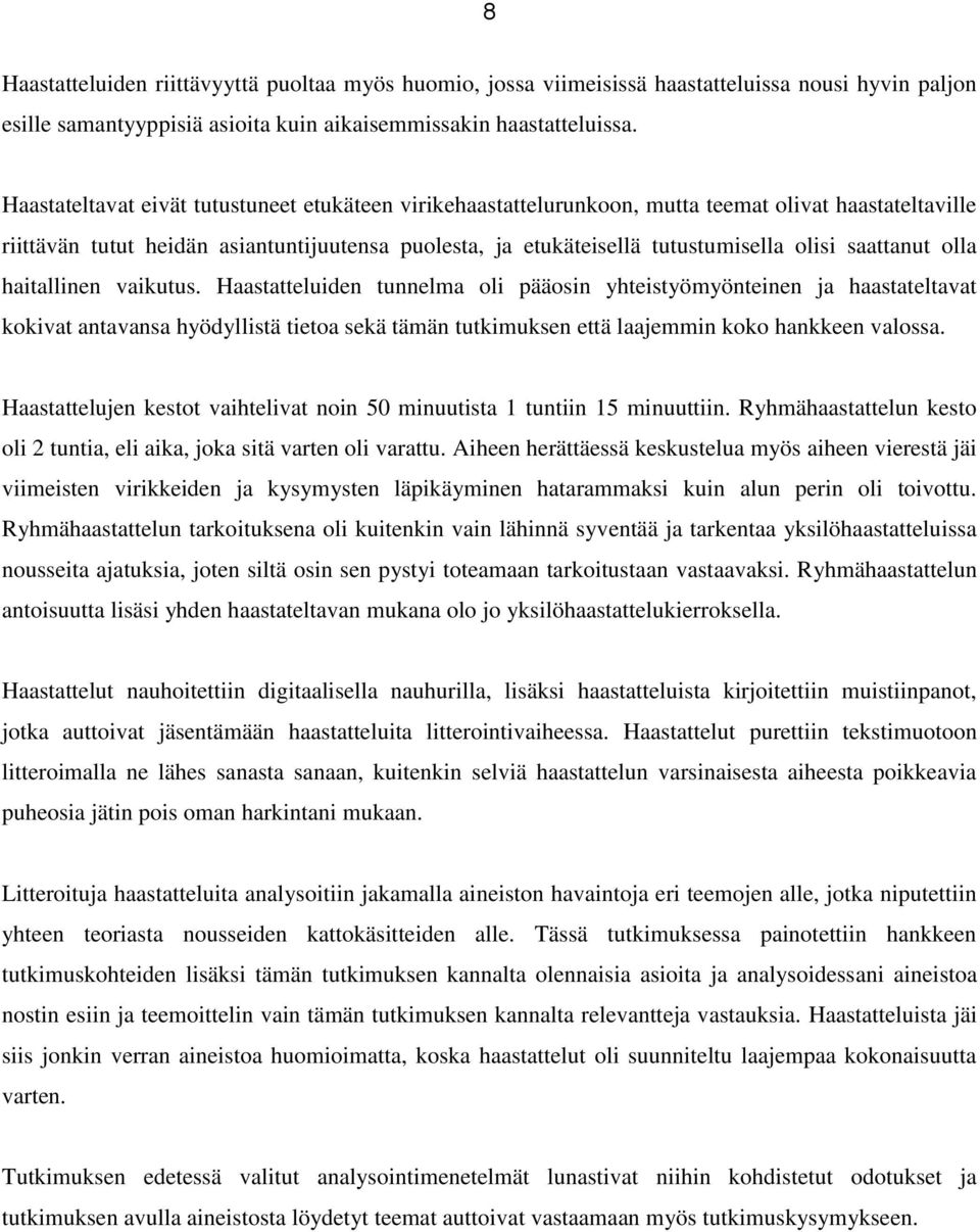 saattanut olla haitallinen vaikutus.