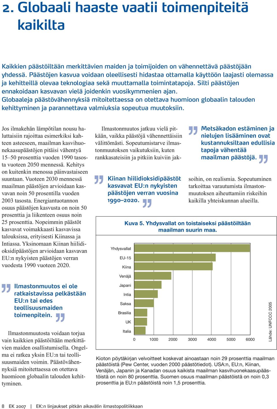 Silti päästöjen ennakoidaan kasvavan vielä joidenkin vuosikymmenien ajan.