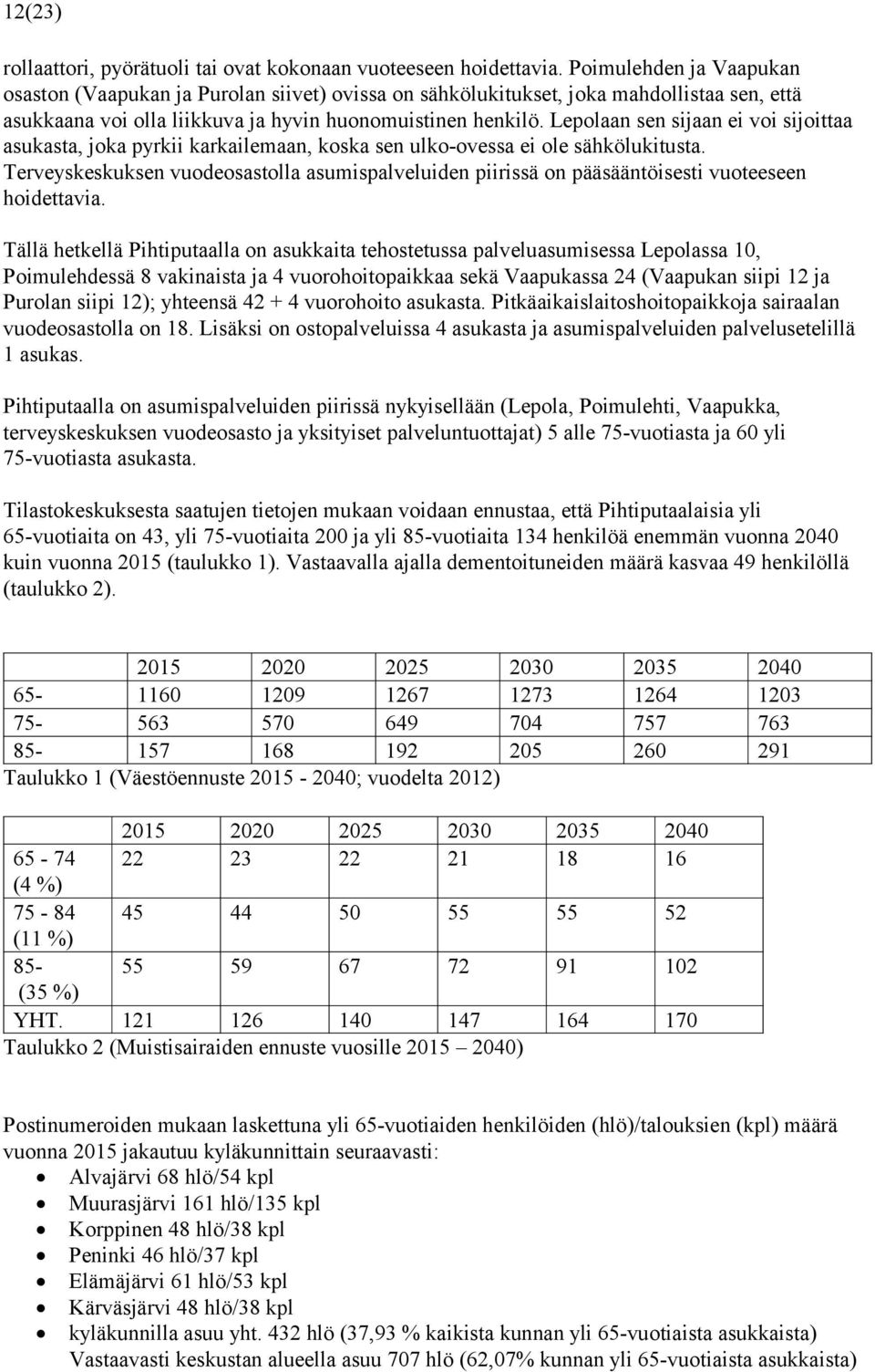 Lepolaan sen sijaan ei voi sijoittaa asukasta, joka pyrkii karkailemaan, koska sen ulko-ovessa ei ole sähkölukitusta.