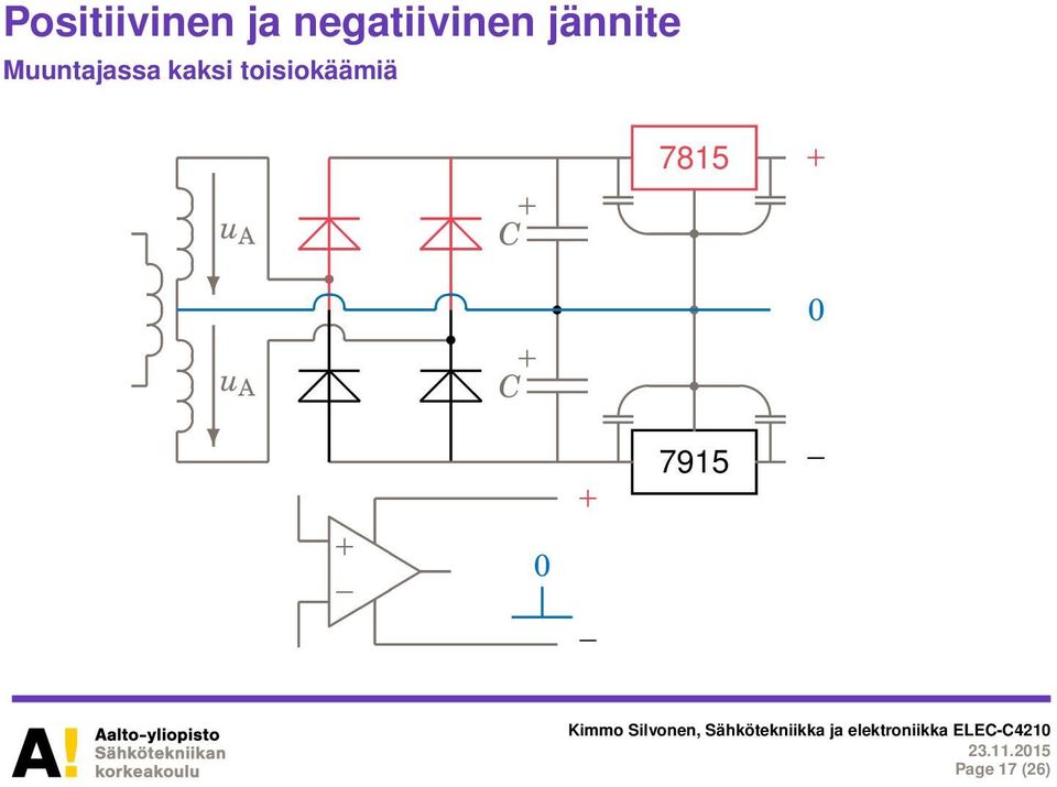 toisiokäämiä u A u A + + C +