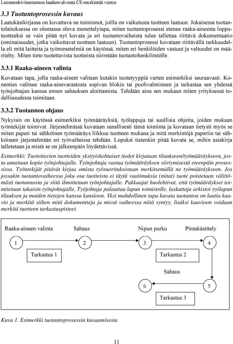 dokumentaatio (ominaisuudet, jotka vaikuttavat tuotteen laatuun).