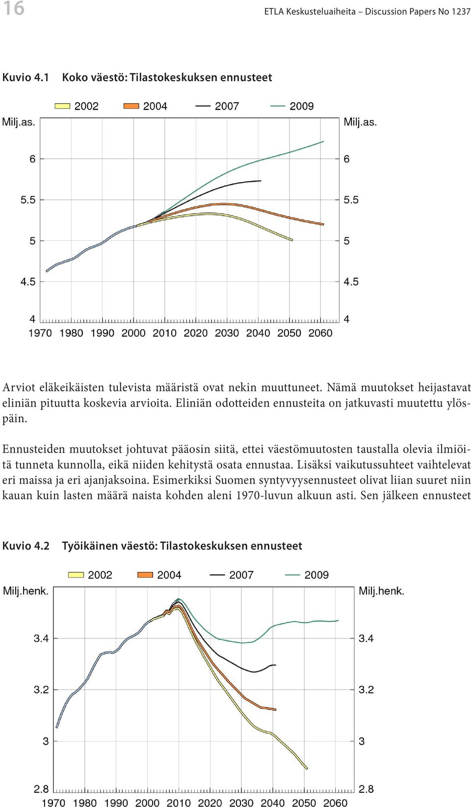 Ennusteiden muutokset johtuvat pääosin siitä, ettei väestömuutosten taustalla olevia ilmiöitä tunneta kunnolla, eikä niiden kehitystä osata ennustaa.