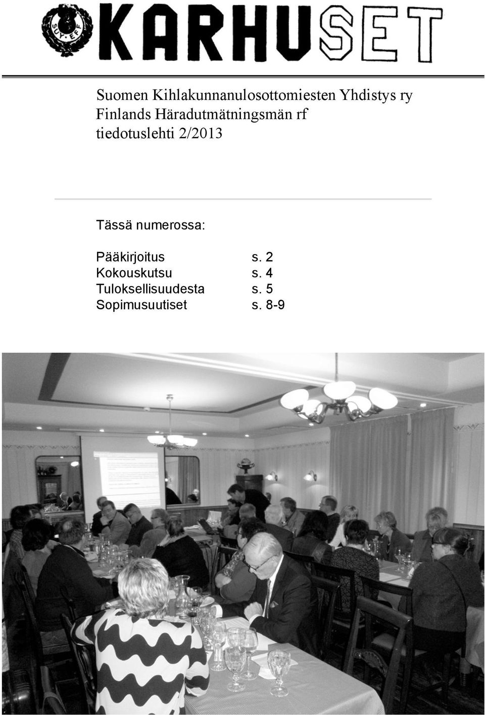 2/2013 Tässä numerossa: Pääkirjoitus s.