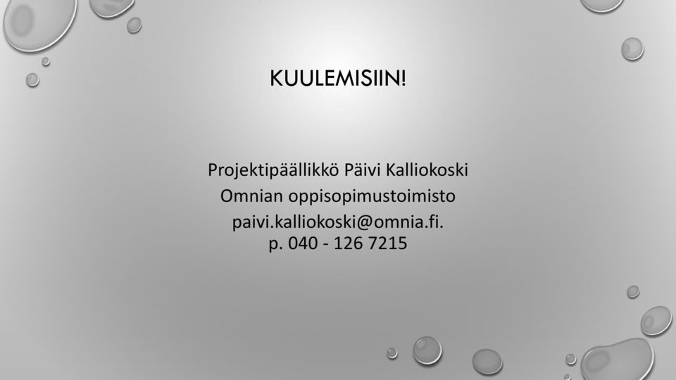 Kalliokoski Omnian