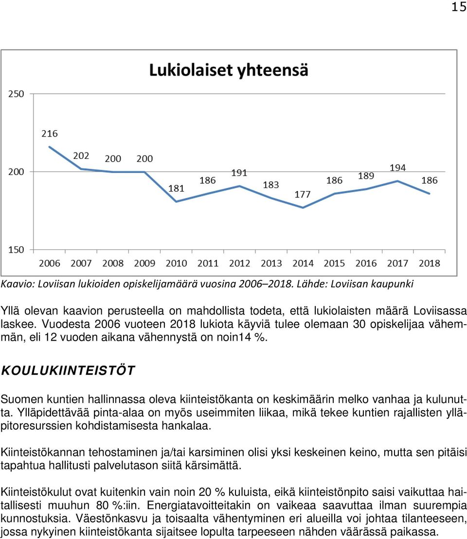 KOULUKIINTEISTÖT Suomen kuntien hallinnassa oleva kiinteistökanta on keskimäärin melko vanhaa ja kulunutta.