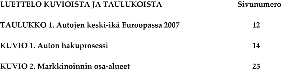 Autojen keski-ikä Euroopassa 2007 12