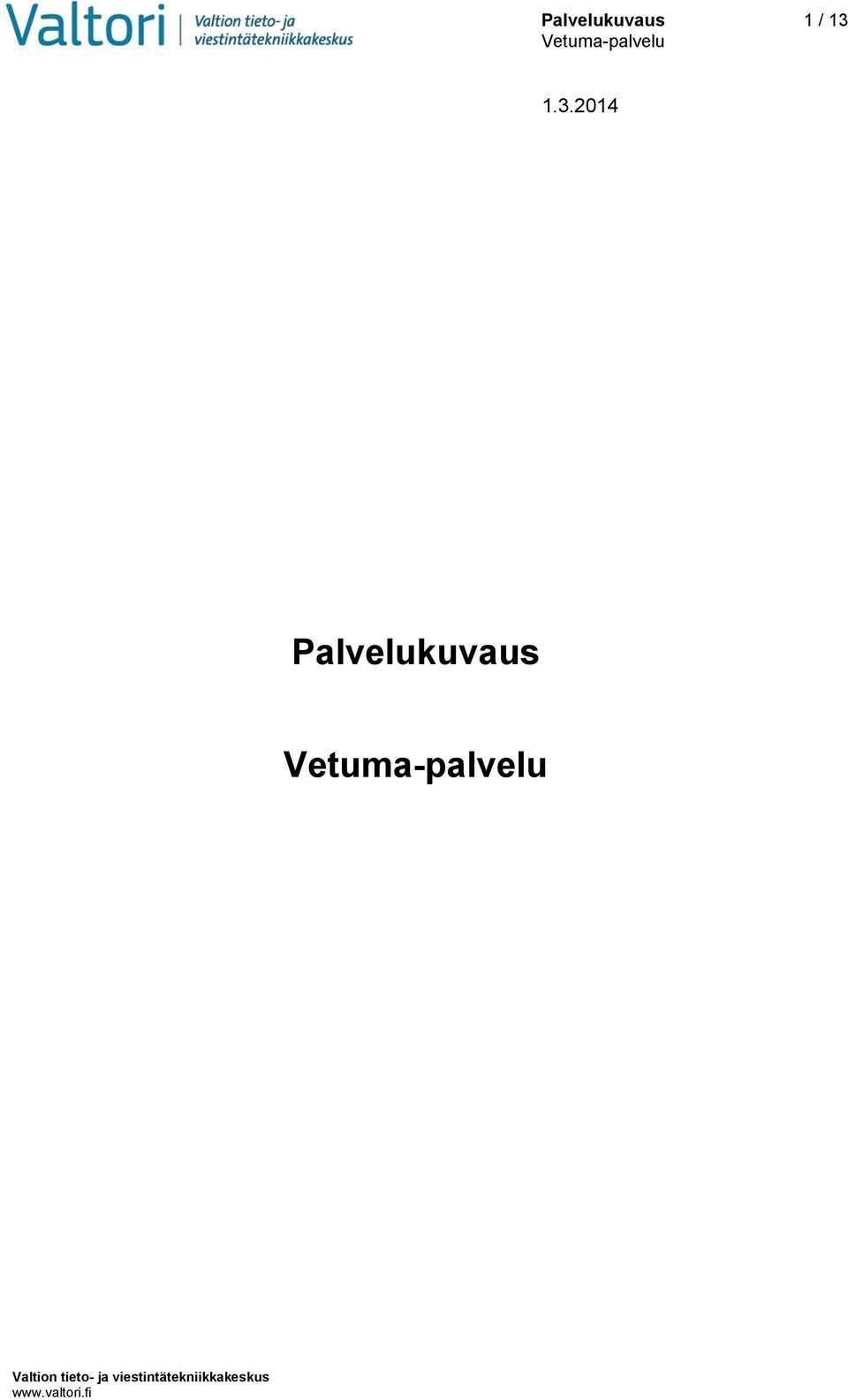 2014 Palvelukuvaus