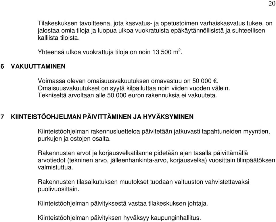 Tekniseltä arvoltaan alle 50 000 euron rakennuksia ei vakuuteta.